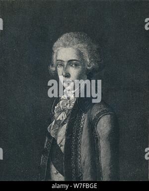 "Louis-Antoine-Henri De Bourbon-Condé', c1800-1804, (1896). Artista: Oscar Grosch. Foto Stock