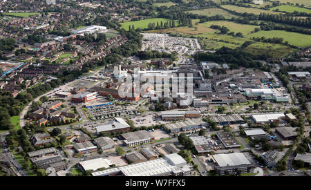 Vista aerea del Ospedale Wythenshawe, Manchester Foto Stock