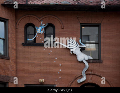 Adams Morgan è una diversa culturalmente quartiere in NW, Washington, D.C. Foto Stock