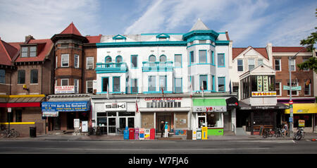 Adams Morgan è una diversa culturalmente quartiere in NW, Washington, D.C. Foto Stock