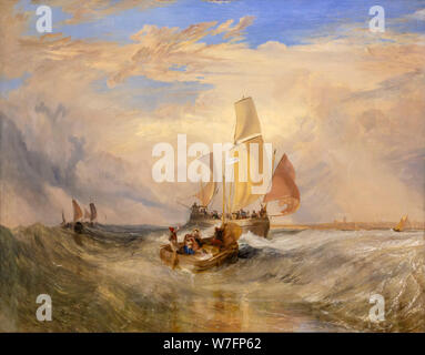 Ora per il pittore, i passeggeri diretti a bordo, JMW Turner, 1827, Foto Stock