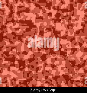 Coralli viventi colore dell'anno 2019. Militari esercito camuffamento di tessuto con il corallo in colori alla moda. Foto Stock