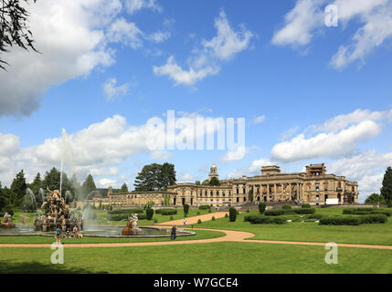 Le rovine di Witley court, grande Witley, Worcestershire, Inghilterra, Regno Unito. Foto Stock