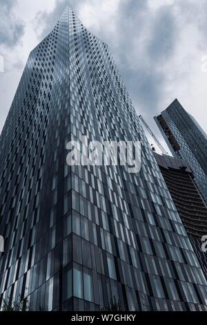 Il centro città di Manchester Foto Stock