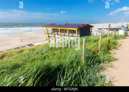 Foto della spiaggia del Mare del Nord a Domburg, Paesi Bassi Foto Stock