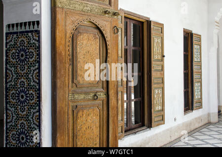 Palaisde la Bahia, Marrakech, Marocco, da Abd-Elilah Ouassif Foto Stock