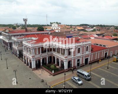 Granada, Nicaragua, centro città, dalla parte superiore della Iglesia de la Merced Foto Stock