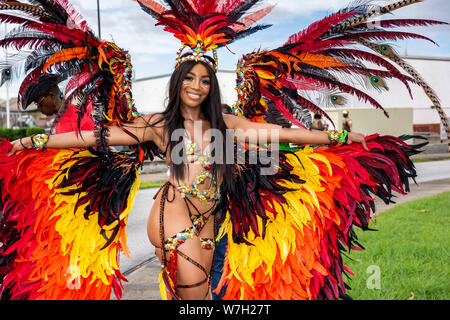 Giorno Kadooment in Barbados 2019 Foto Stock