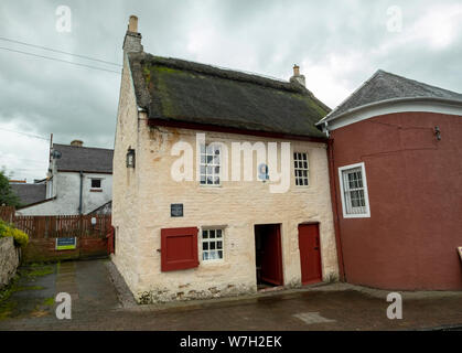 Il Bachelors Club, un National Trust for Scotland museum di Tarbolton Ayrshire reso famoso dal poeta Scozzese Robert Burns. Foto Stock