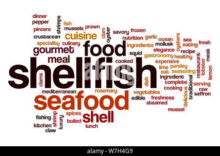 Crostacei word cloud Foto Stock