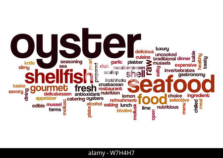 Oyster word cloud Foto Stock