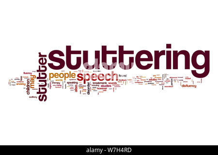 Balbetta word cloud Foto Stock