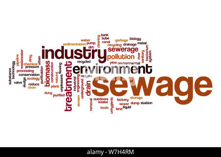 Parola di liquame cloud Foto Stock