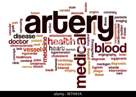 Parola di arteria concetto di cloud Foto Stock