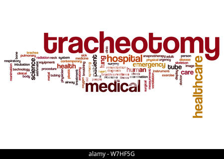 Una tracheotomia parola concetto di cloud Foto Stock
