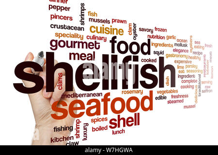 Crostacei word cloud Foto Stock