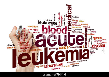 Leucemia acuta parola concetto di cloud Foto Stock