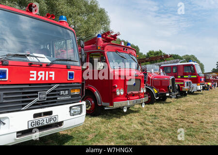 Motori Fire in esposizione al fuoco Odiham mostrano, 2019, Hampshire, Regno Unito Foto Stock