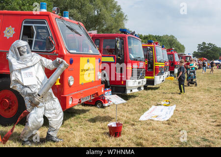 Motori Fire in esposizione al fuoco Odiham mostrano, 2019, Hampshire, Regno Unito Foto Stock