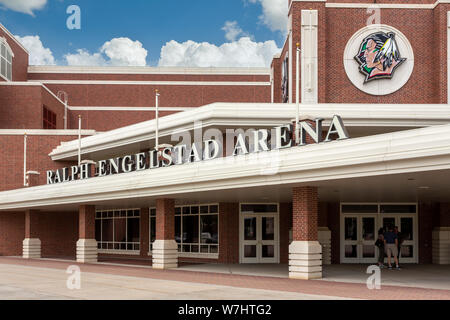 GRAND FORKS, ND/STATI UNITI D'America - 28 giugno 2019: Ralph Engelstad Arena sul campus della University of North Dakota. Foto Stock