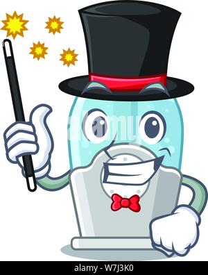 Mago umidificatore con in forma di cartoni animati Illustrazione Vettoriale