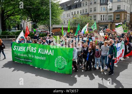 Venerdì per la futura dimostrazione, Essen, la zona della Ruhr, Nord Reno-Westfalia, Germania Foto Stock