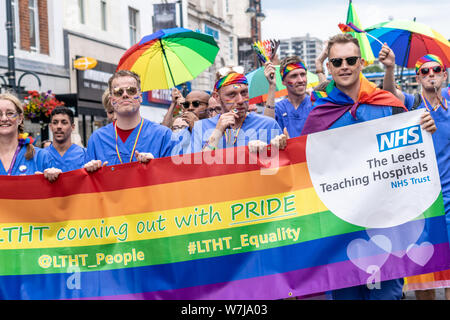 Leeds Pride celebrazioni 2019 Foto Stock