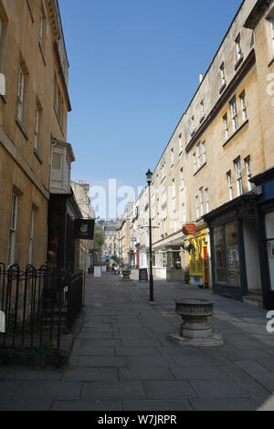 Margaret's Buildings nella storica città georgiana di Bath, Inghilterra, Regno Unito Foto Stock