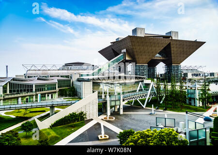 Tokyo, Giappone - 12 Maggio 2019: Tokyo Big Sight, ufficialmente conosciuta come Tokyo International Exhibition Center, è una Convention and Exhibition Centre di Toky Foto Stock