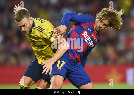 Barcellona, 04-08-2019, FC Barcellona v Arsenal FC, di Joan Gamper Trophy. Stadio Camp Nou. Antoine Griezmann del FC Barcelona Foto Stock