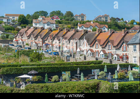 La piccola città di birra, nel Devon, Regno Unito Foto Stock