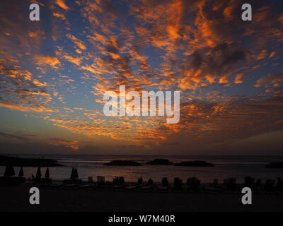 Tramonto a Koolina Oahu Hawaii Foto Stock