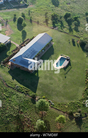 Foto aerea di una piscina, Drakenberg, Sud Africa Foto Stock