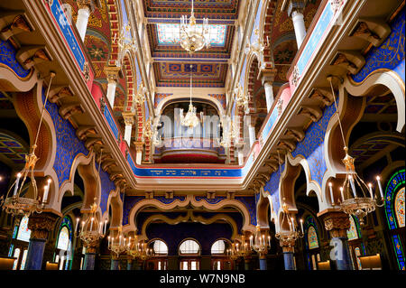 Praga Repubblica Ceca. Sinagoga di Gerusalemme Foto Stock