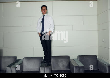 --FILE--Jia Yueting, presidente di Leshi Internet Information e Technology Corp. e presidente di Letv.com, è raffigurato in una intervista a Pechino, Chi Foto Stock