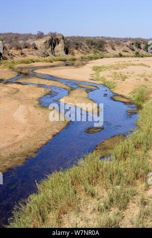 Olifants River, Parco Nazionale Kruger, Transvaal, Sud Africa, Settembre. Foto Stock