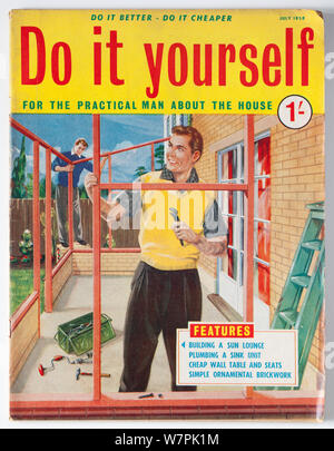 Vintage anni cinquanta Do It Yourself Magazine per l'uomo pratico circa la casa Foto Stock