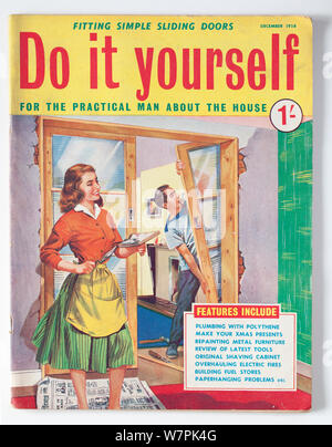 Vintage anni cinquanta Do It Yourself Magazine per l'uomo pratico circa la casa Foto Stock