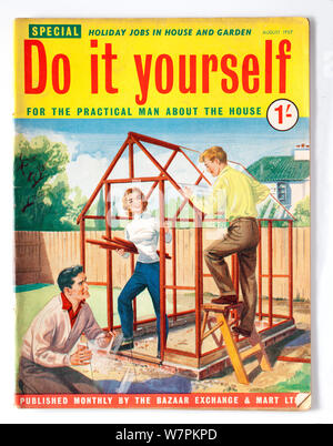 Vintage anni cinquanta Do It Yourself Magazine per l'uomo pratico circa la casa Foto Stock