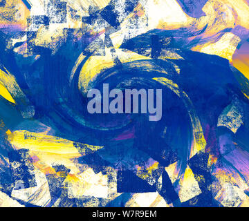 Abstract grungy collage di carta. Grunge pennellate la pittura. Disegnato a mano textured grunge stile della pittura. Vintage retrò carta. Scrapbooking stampabile. Foto Stock