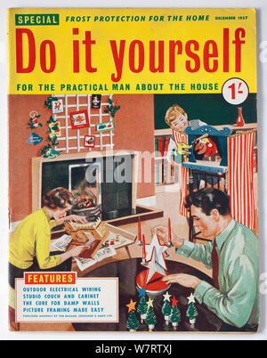 Vintage anni cinquanta Do It Yourself Magazine per l'uomo pratico circa la casa Foto Stock