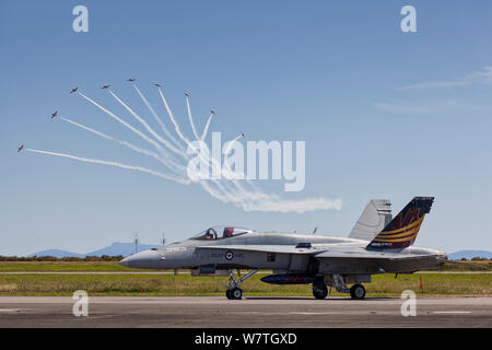 Snowbirds RCAF Boundary Bay BC Foto Stock