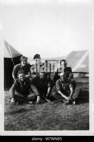 517 LAA TA reale artiglieria sul campo annuale di addestramento 1955 Foto Stock