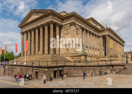 St George's Hall di Liverpool. Aperto nel 1854, è un edificio in stile neoclassico Foto Stock