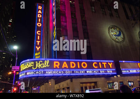 Radio City Music Hall di New York Foto Stock