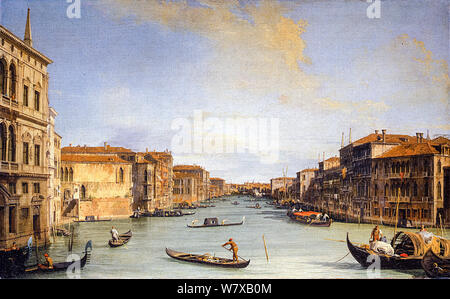 Canaletto, vista del Canal Grande, la pittura di paesaggio, 1726-1728 Foto Stock