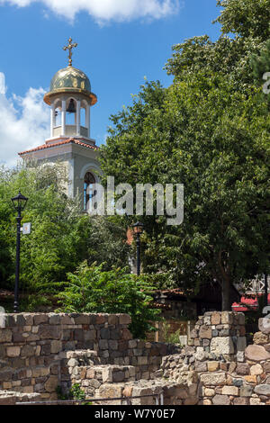 SOZOPOL BULGARIA - Agosto 10, 2018: Chiesa ortodossa di San Giorgio, regione di Burgas, Bulgaria Foto Stock