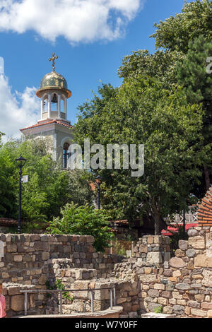 SOZOPOL BULGARIA - Agosto 10, 2018: Chiesa ortodossa di San Giorgio, regione di Burgas, Bulgaria Foto Stock