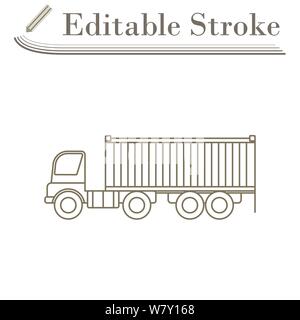 Contenitore carrello icona. Corsa modificabile Design semplice. Illustrazione Vettoriale. Illustrazione Vettoriale