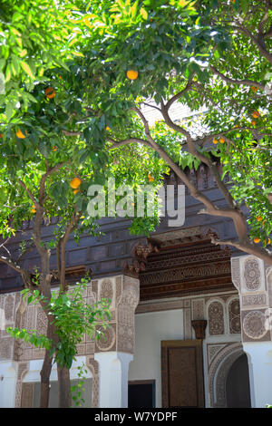 Palazzo Bahia a Marrakech Medina - Marocco Foto Stock
